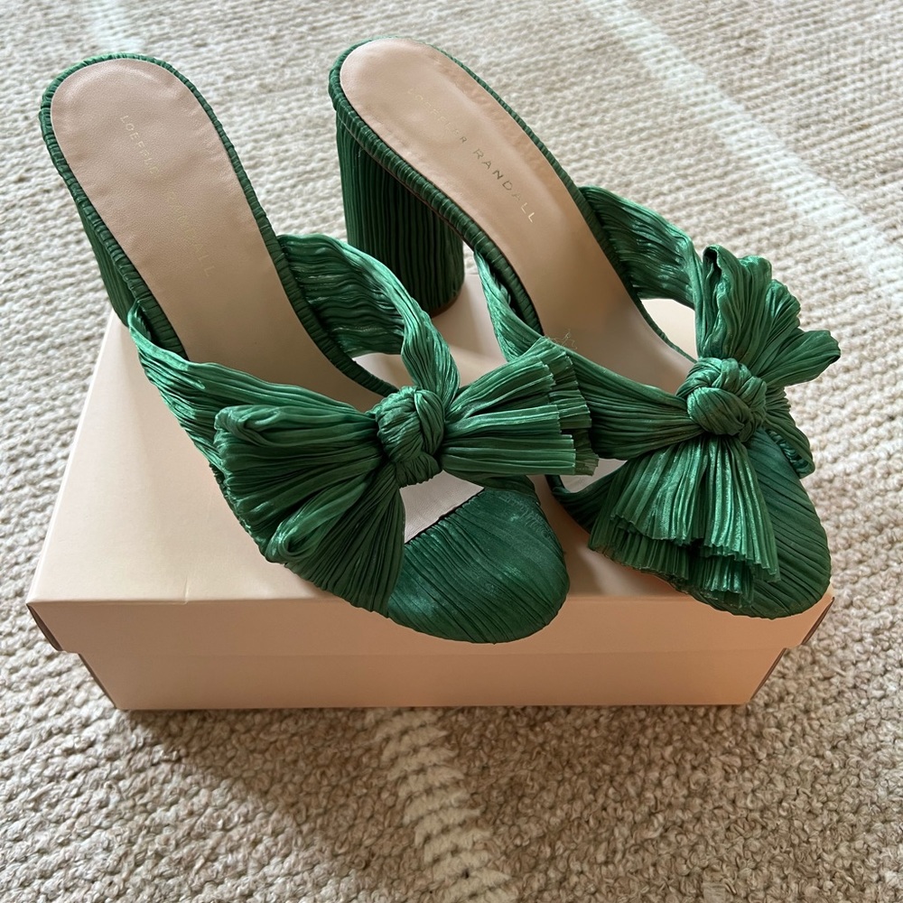 Loeffler Randall Penny sandal in sage green 10